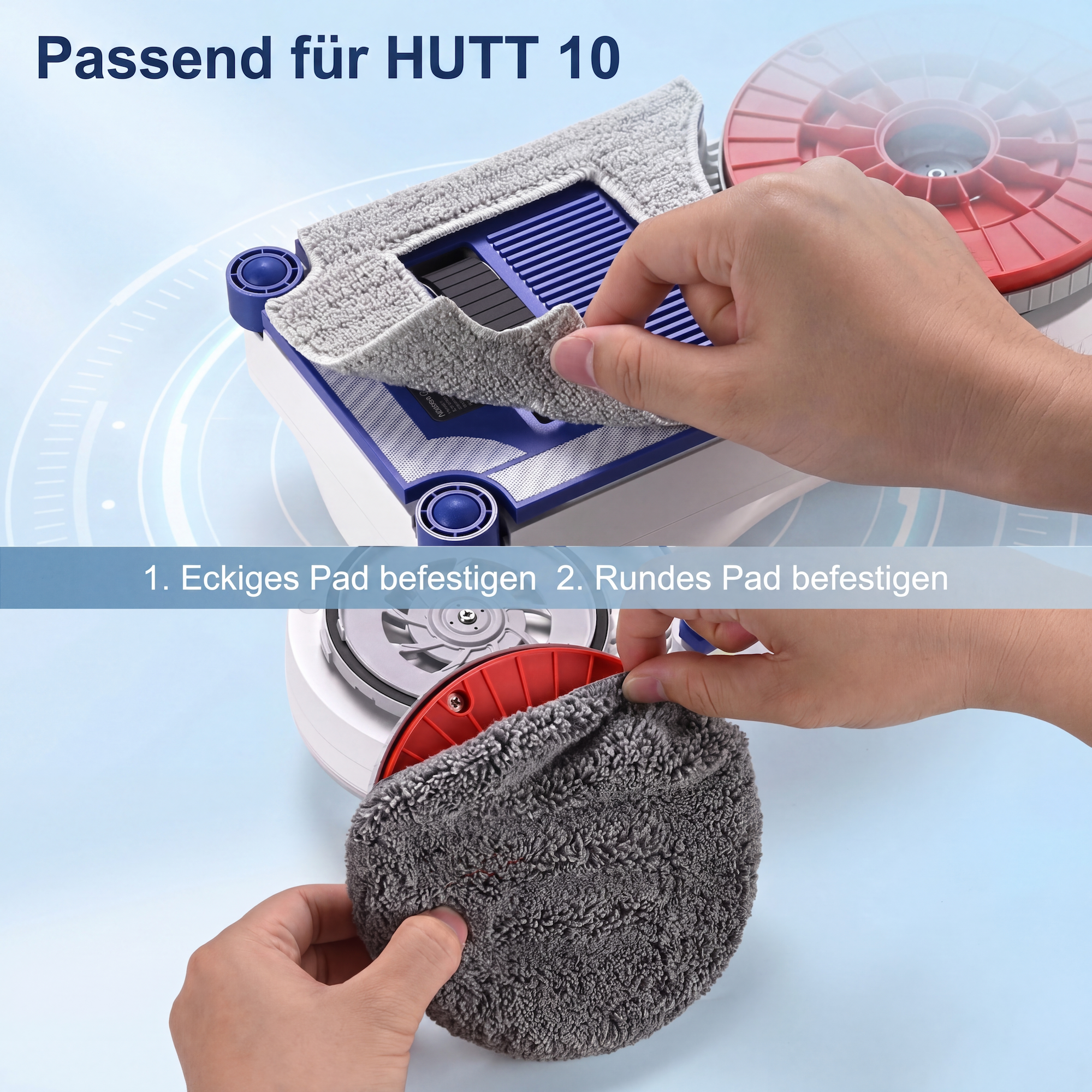 HUTT 10 Reinigungspad-Set